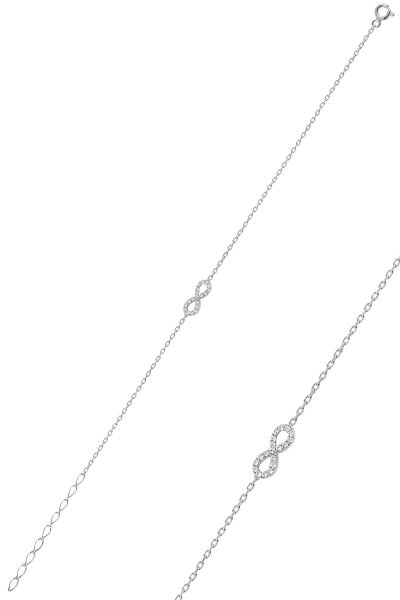 Gümüş rodyumlu sonsuzluk bileklik SGTL10159SNZ