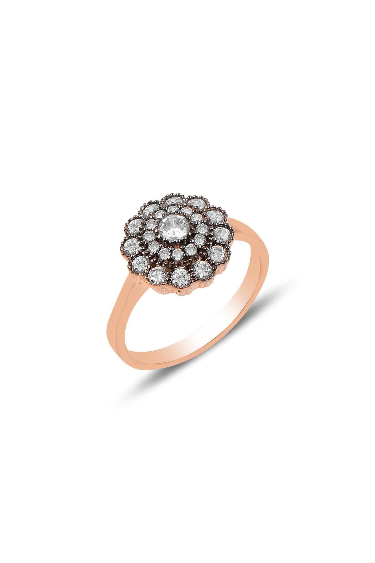 Gümüş elmas möntürlü yüzük SGTL9872