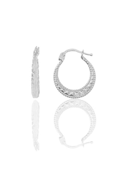 Gümüş  dilimli şarnel küpe SGTL11803RODAJ