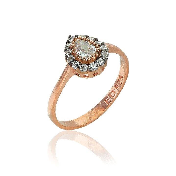 elmas montürlü mini damla yüzük SGTL6181