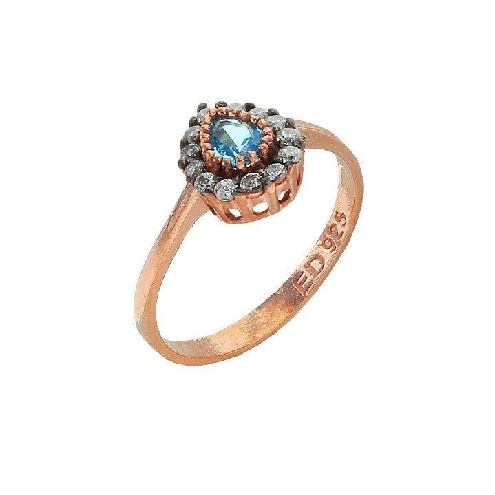 elmas montürlü mini damla yüzük SGTL6182