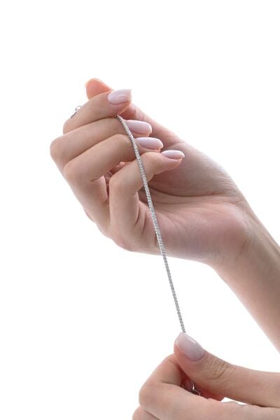 Gümüş beyaz altın rodajlı pırlanta modeli zirkon taşlı su yolu bieklik  SGTL11320RODAJ