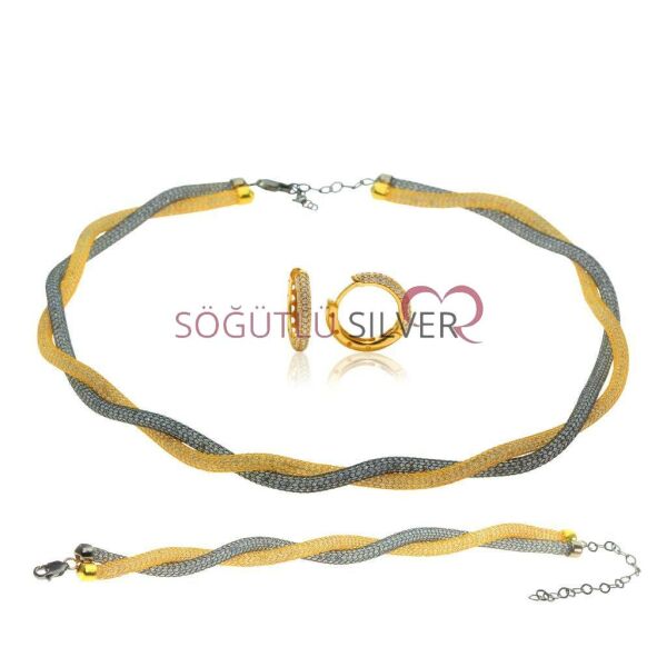 Fileli içi Zirkon Taşlı Set SGTL6188