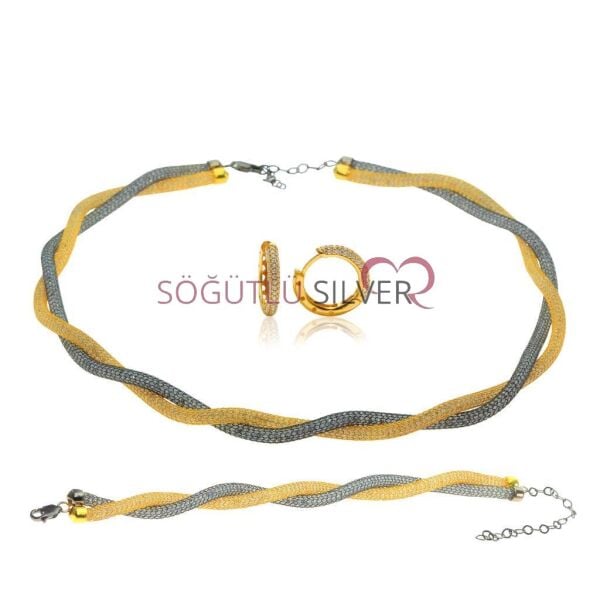 Fileli içi Zirkon Taşlı Set SGTL6188