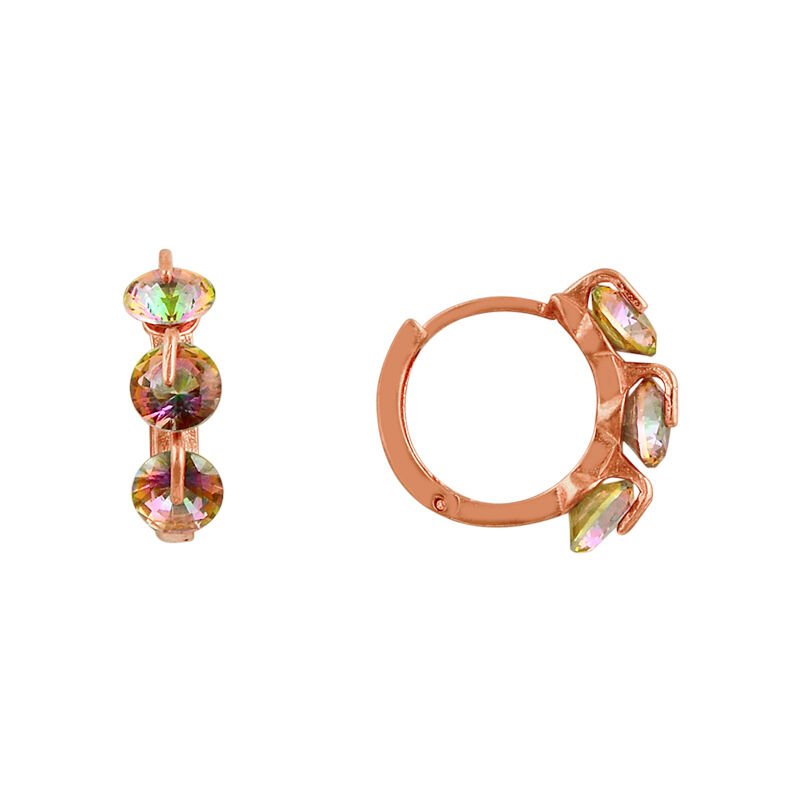 mistik topaz taşlı halka küpe SGTL7468