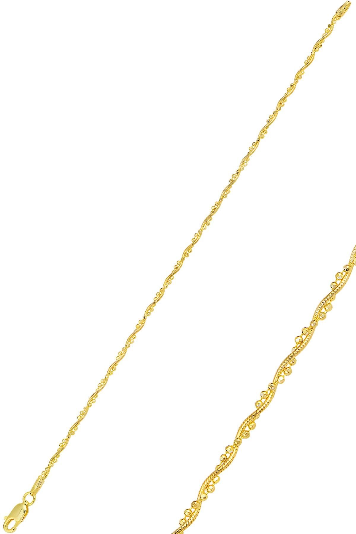 Gümüş altın yaldızlı toplu italyan bileklik SGTL11626GOLD