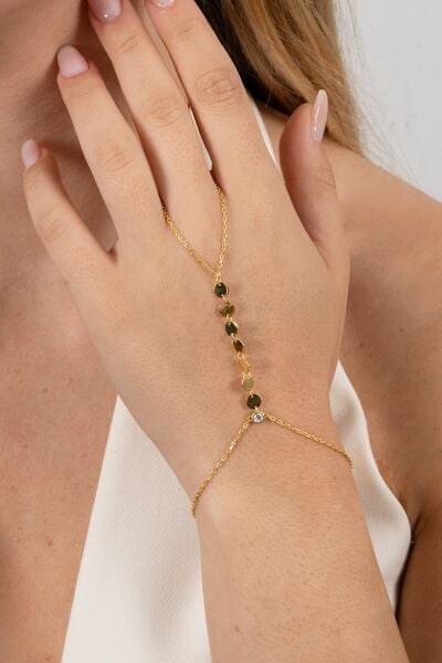 925 ayar gümüş şahmeran altın yaldızlı zirkon taşlı pullu şahmeran SGTL13176GOLD