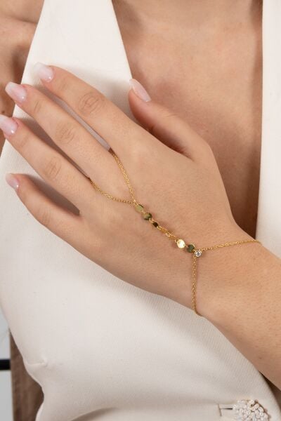 925 ayar gümüş şahmeran altın yaldızlı zirkon taşlı pullu şahmeran SGTL13176GOLD