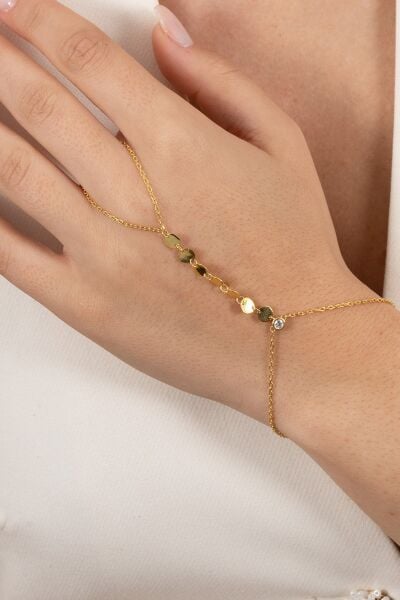 925 ayar gümüş şahmeran altın yaldızlı zirkon taşlı pullu şahmeran SGTL13176GOLD