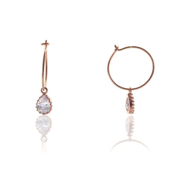 Zirkon Taşlı Gümüş Küpe SGTL5675