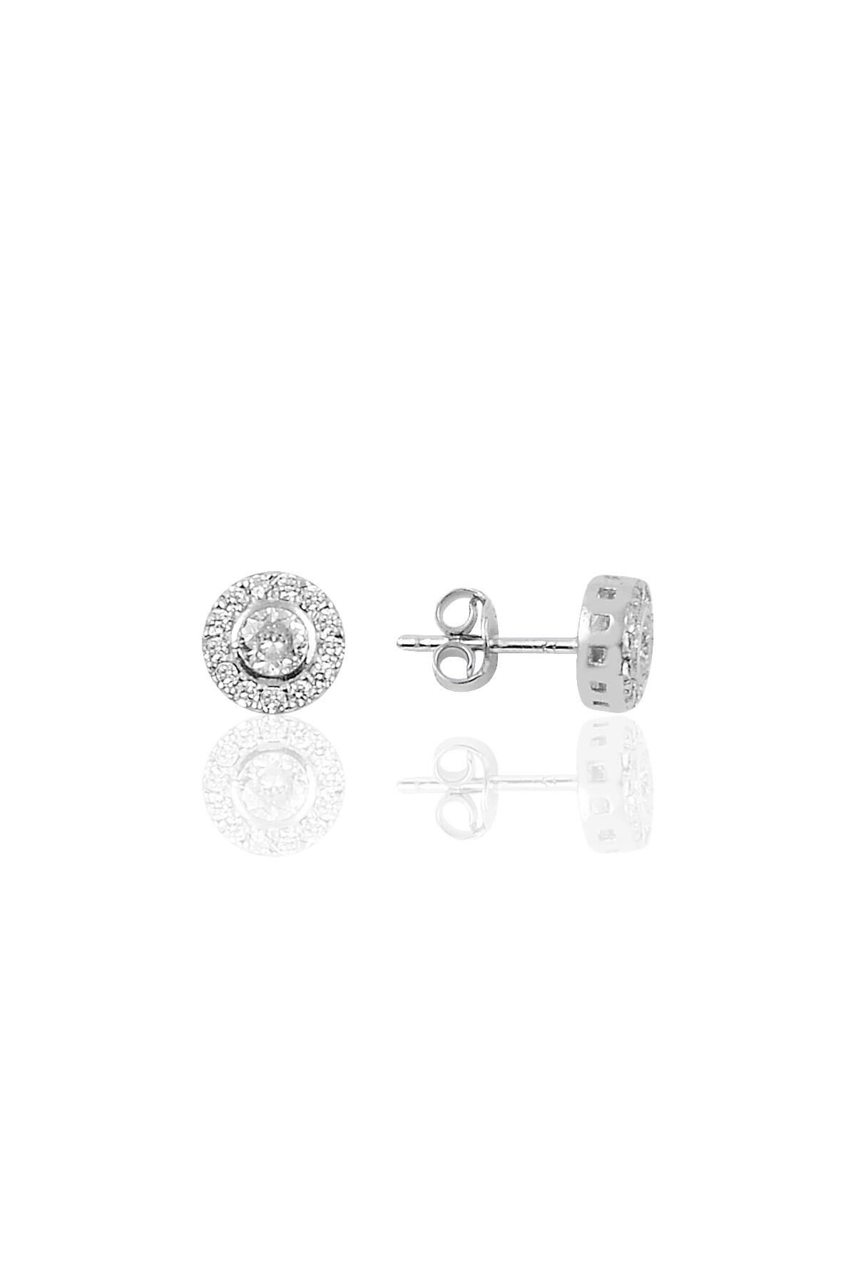 Gümüş pırlanta modeli küpe SGTL10252