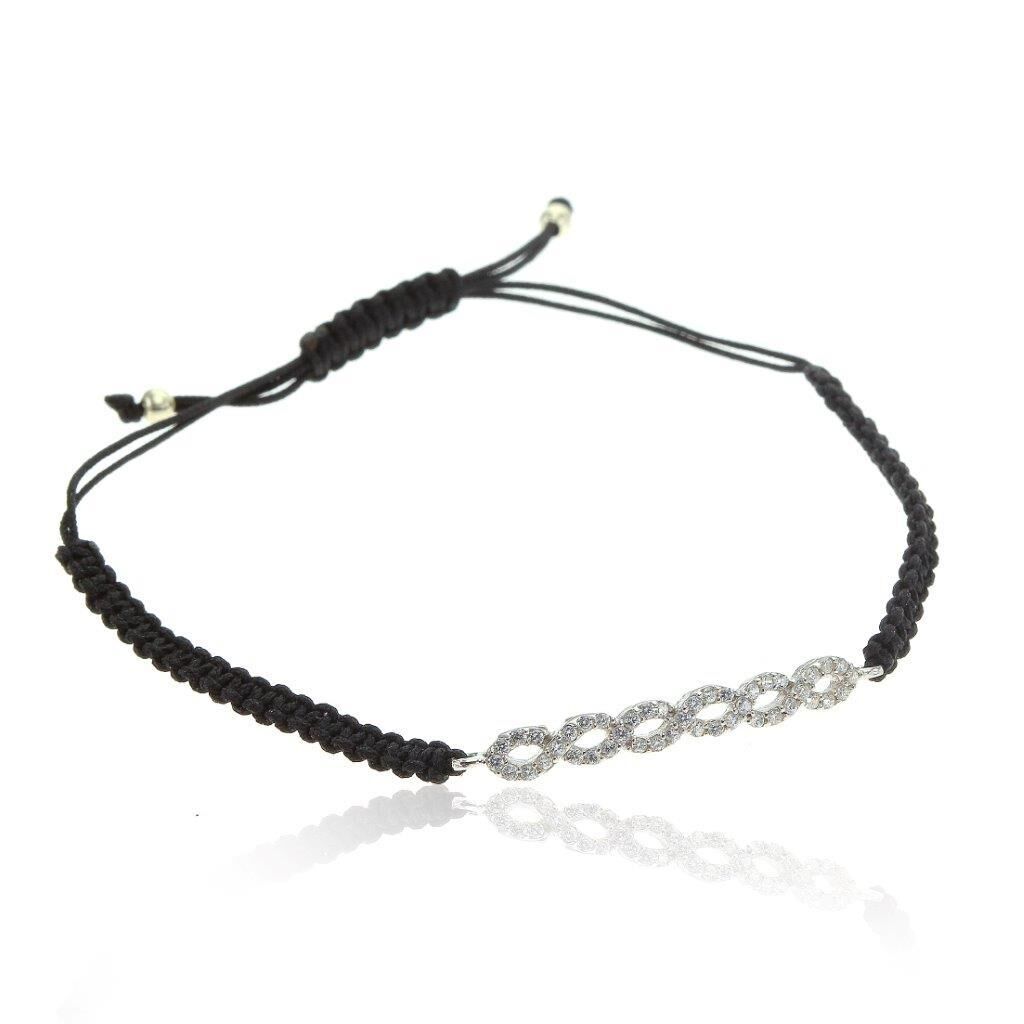 Zirkon Taşlı Sozsuz ipli bileklik SGTL6224