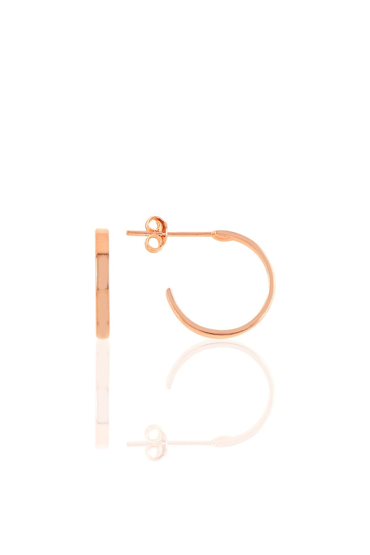 Gümüş rose halka küpe SGTL10257ROSE