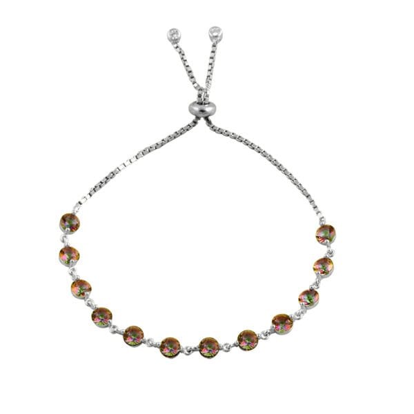 Mistik topaz taşlı asansörlü bileklik SGTL7498