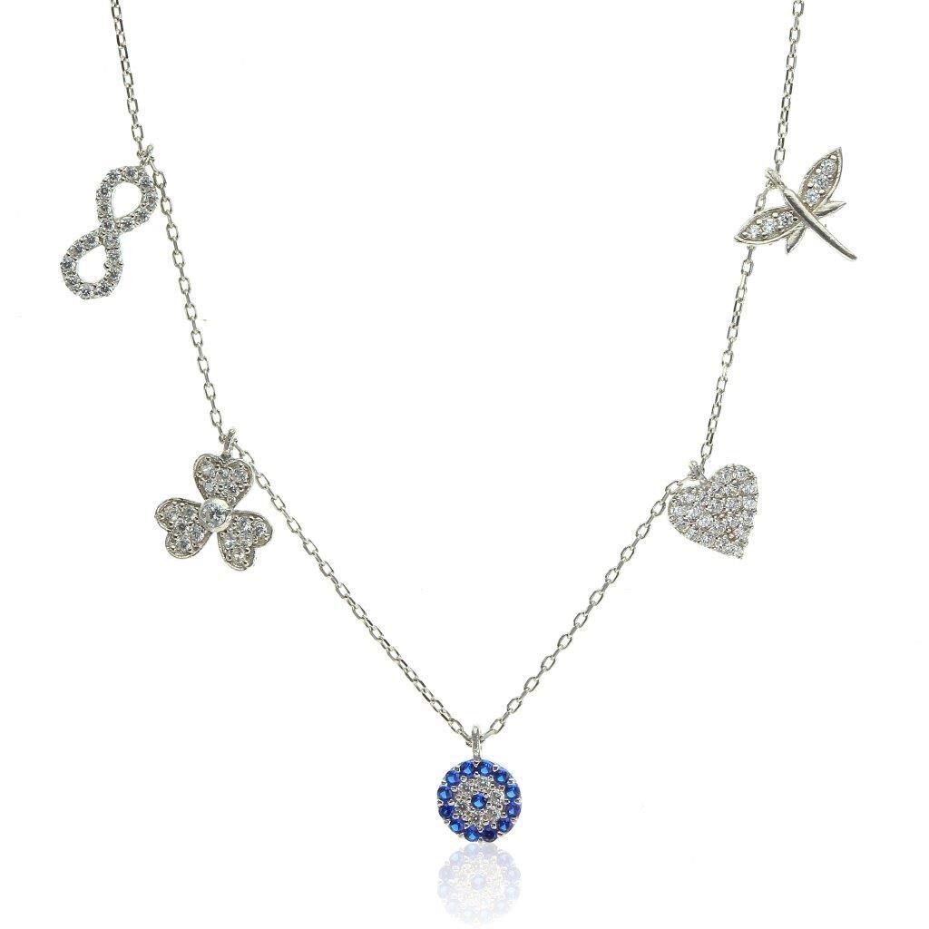 925 ayar gümüş Şans Kolyesi SGTL6234