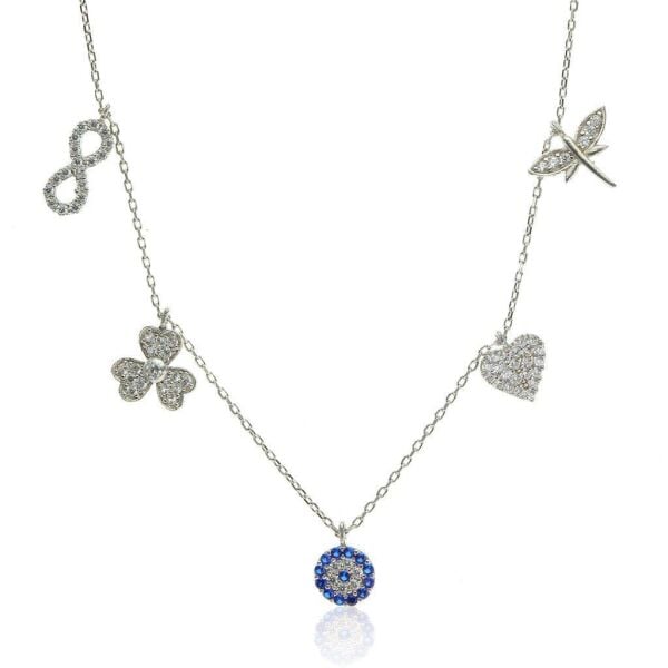 925 ayar gümüş Şans Kolyesi SGTL6234