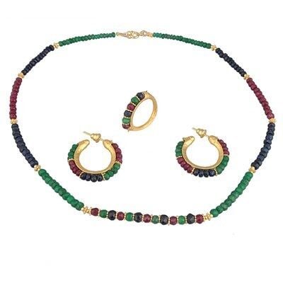 DOĞAL TAŞLI SET kolye7883