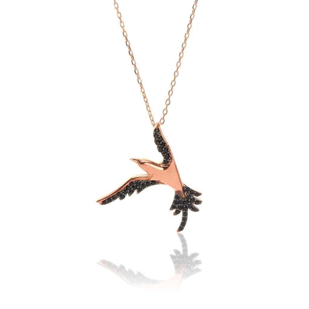 Onix Taşlı Martı Kolyesi SGTL6240