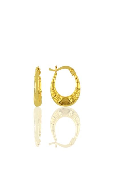 Gümüş rodyumlu çanta modeli desenli halka küpe SGTL9648GOLD