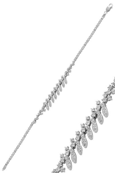 Gümüş rodyumlu pırlanta modeli  sindirella gümüş takım. SGTL10623