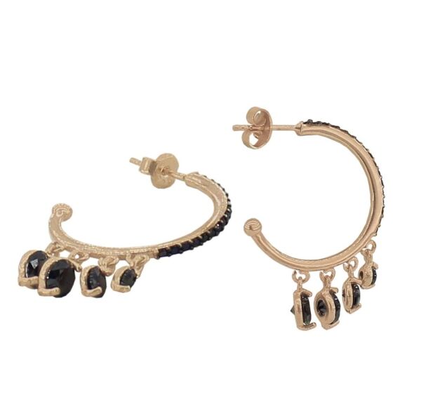 onix taşlı yarım halka küpe SGTL2666