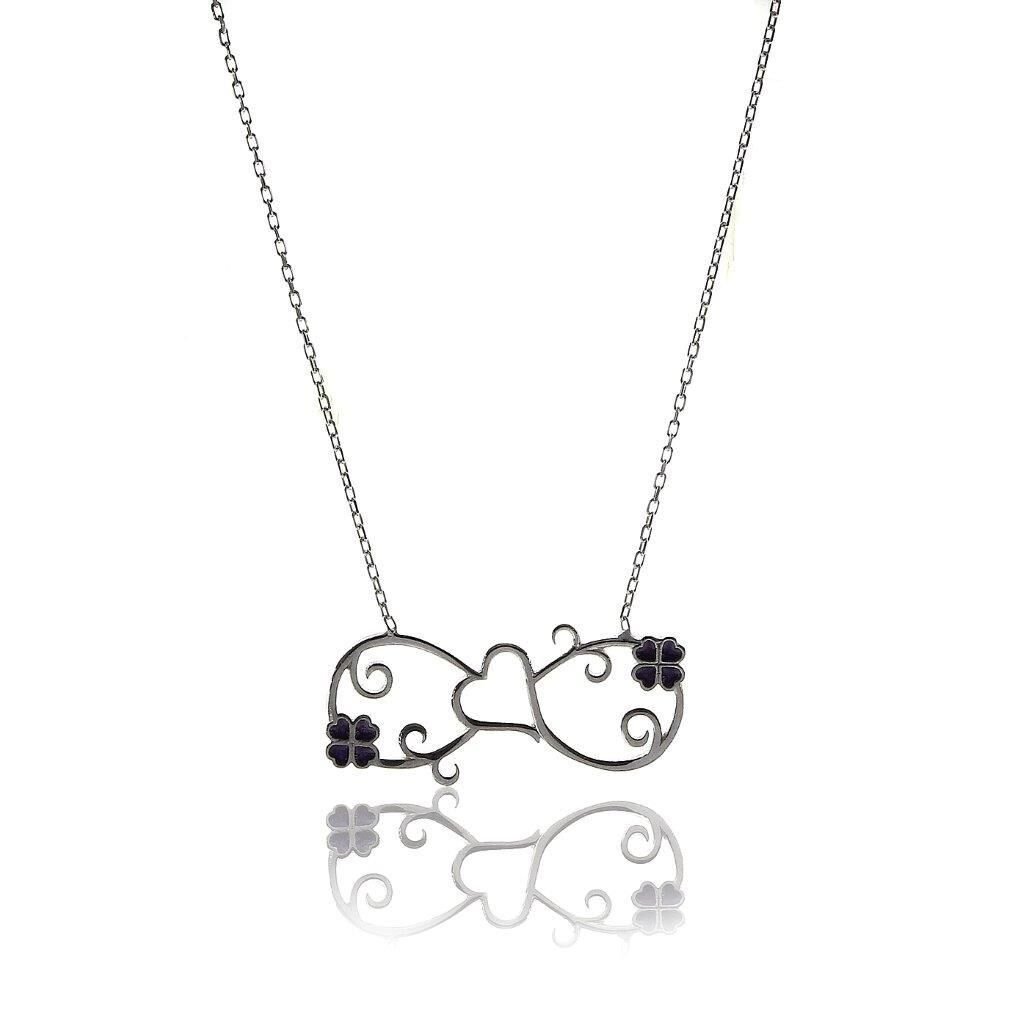 Sonsuz Aşk Rodyumlu Kolye SGTL5711