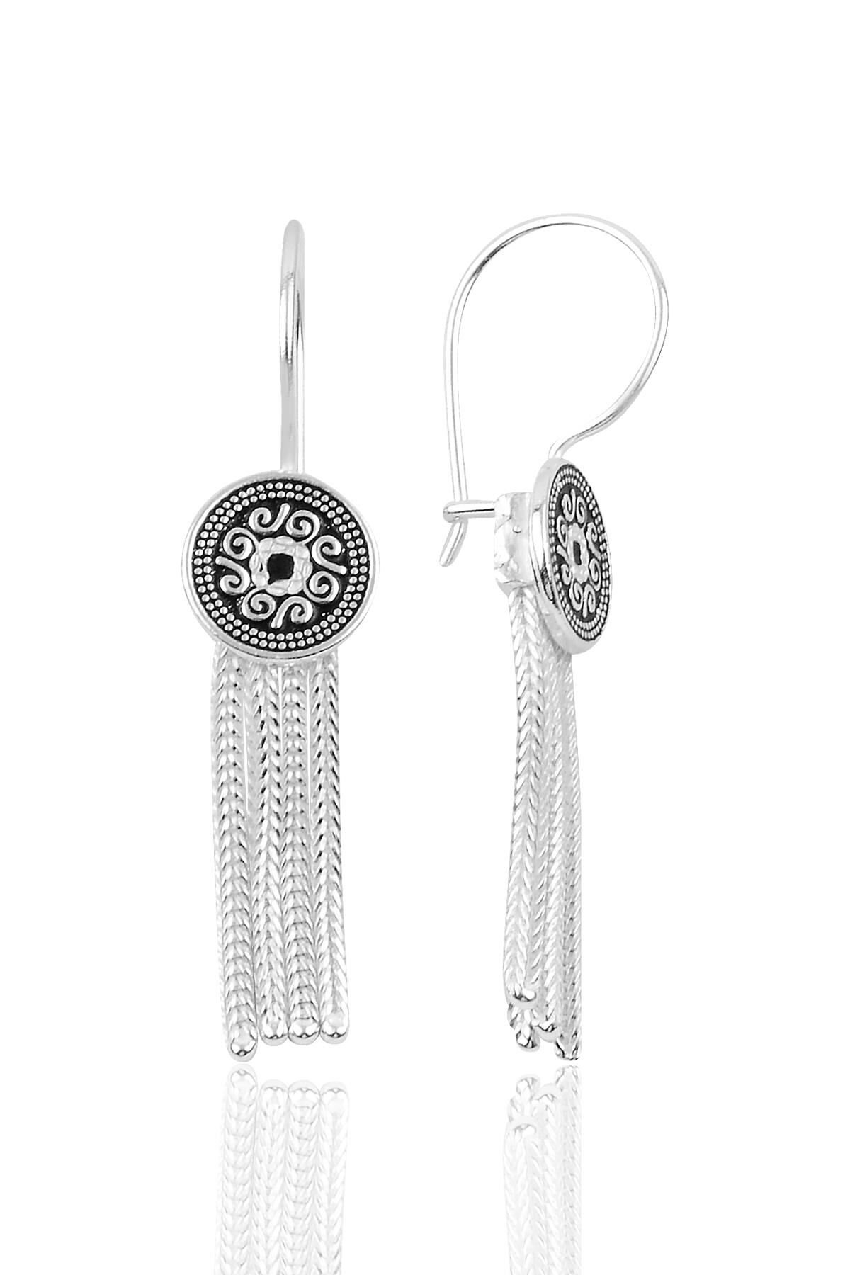 Gümüş hasır küpe SGTL9922