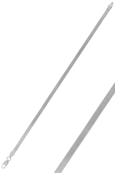 Gümüş desenli çif taraflı italyan yassı bileklik SGTL9834RODAJ