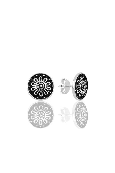 Gümüş mineli küpe SGTL9924