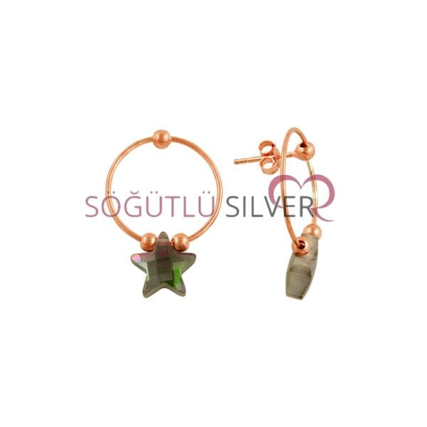 Mistik topaz taşlı yıldız modeli ikili set SGTL7520