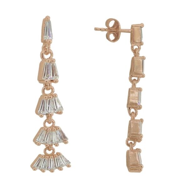 baget taşlı rose küpe SGTL2672