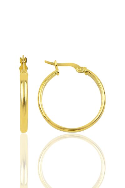 Gümüş 23 mm altın rengi halka küpe SGTL9930GOLD