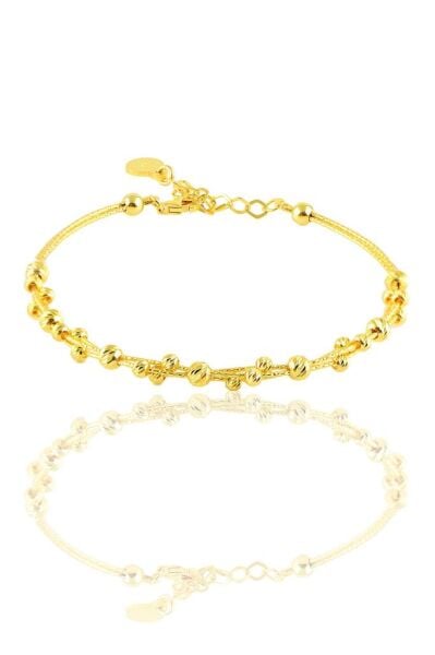 Gümüş altın yaldızlı dorica toplu bilezik SGTL10842GOLD