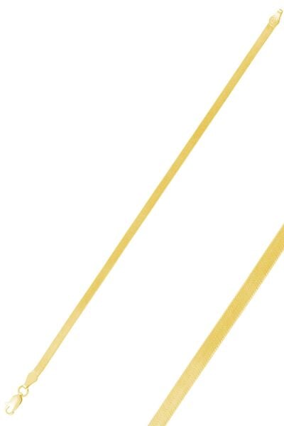 Gümüş desenli çif taraflı italyan yassı bileklik SGTL9837GOLD