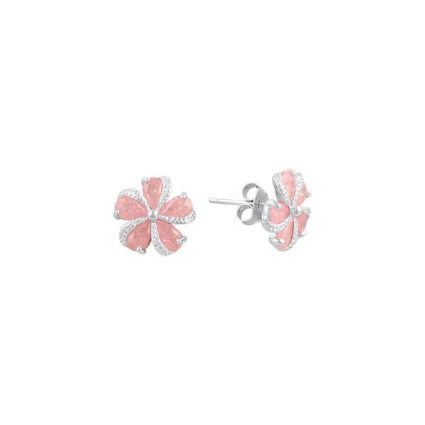Kristalize taşlı çiçekli ikili set SGTL7526