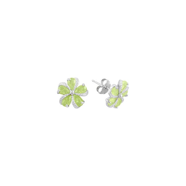 Kristalize taşlı çiçekli ikili set SGTL7527