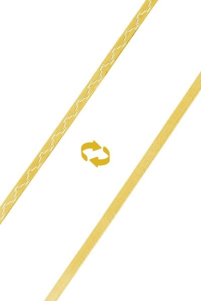 Gümüş desenli çif taraflı italyan yassı bileklik SGTL9838GOLD