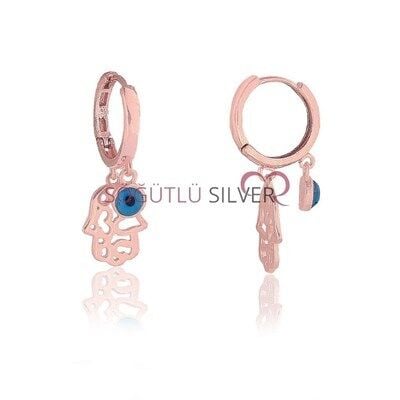 Fatma ana eli ve nazar boncuğu küpe SGTL3747