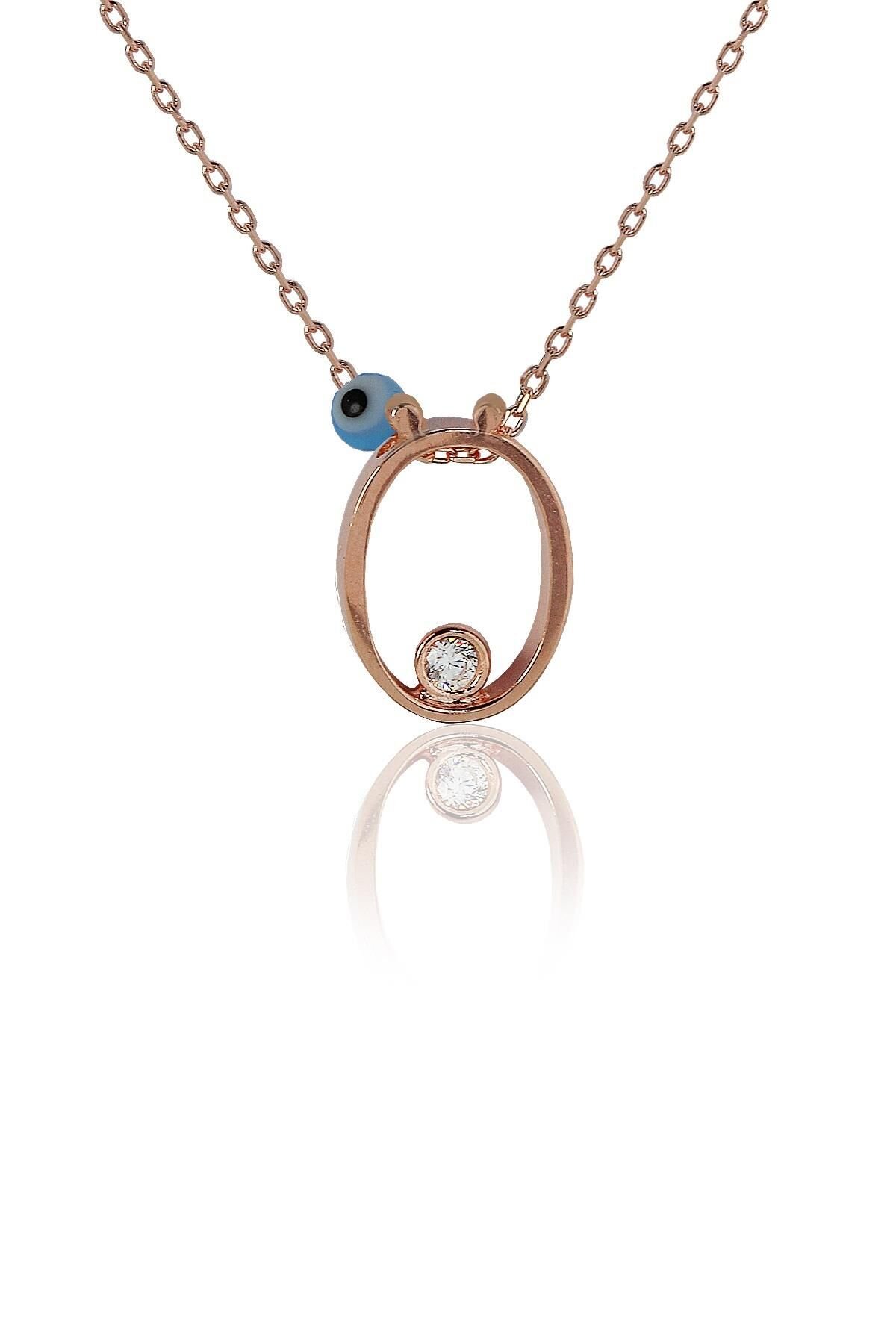 Ö Harf Gümüş Kolye SGTL4117