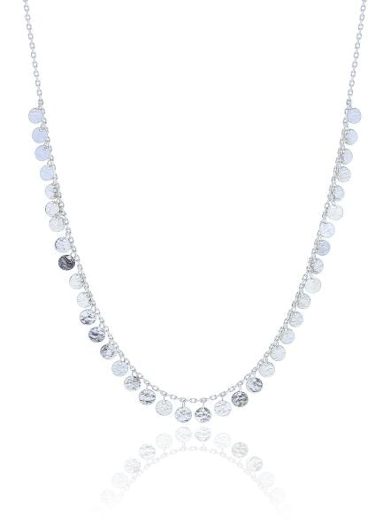 Gümüş rodyumlu dövme modeli pullu kolye SGTL10485RODAJ