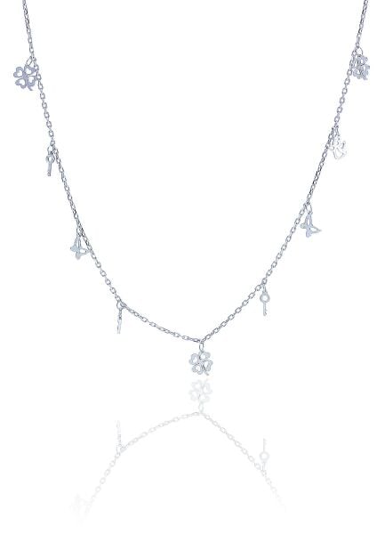 Gümüş rodyumlu kısmet  şans kolyesi  SGTL10486RODAJ