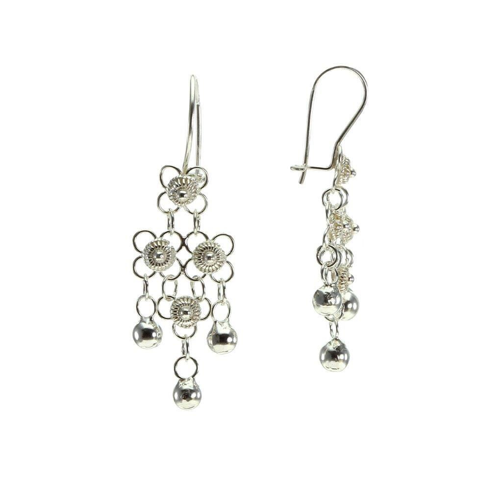 Telkari Üç sıra Kişniş Küpe SGTL6274