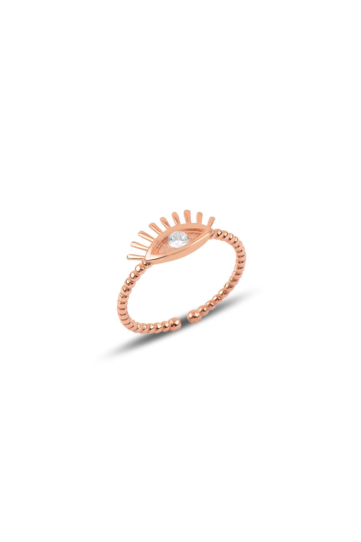 Gümüş ayarlamalı kirpik modeli yüzük SGTL9945