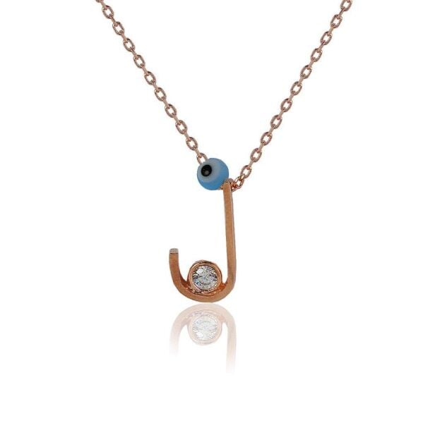 J Harf Gümüş Kolye SGTL4125