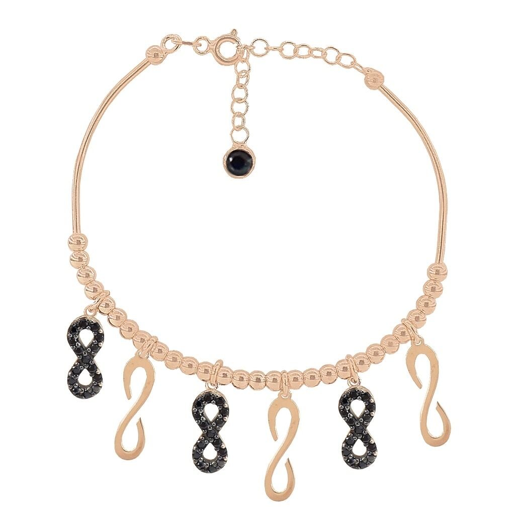 lazerli onix ve zirkon taşlı sonsuzluk bileklik SGTL2733