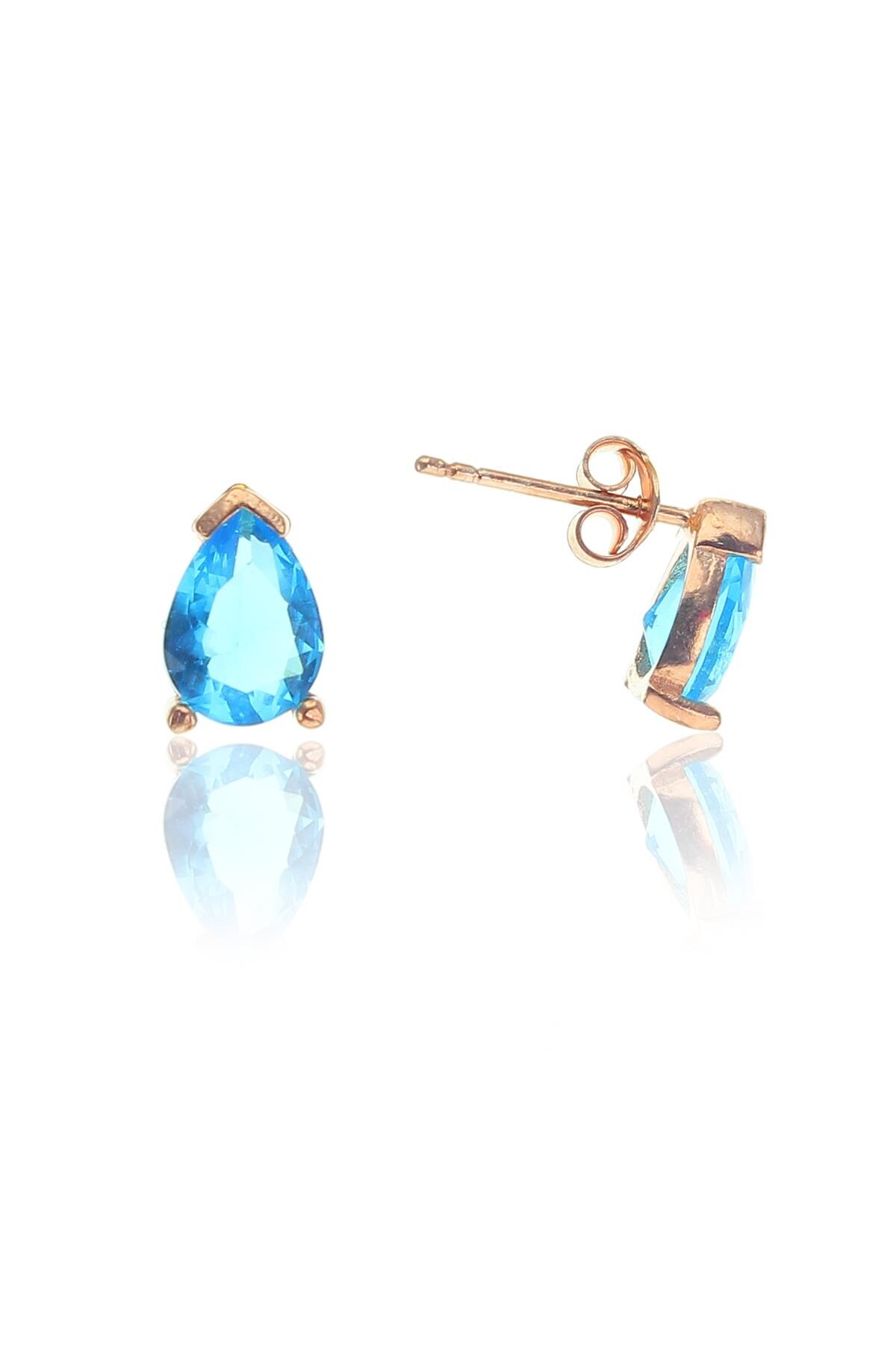 Mini mavi damla küpe SGTL8437