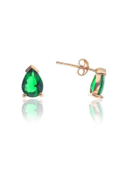 Mini  yeşil damla küpe SGTL8438