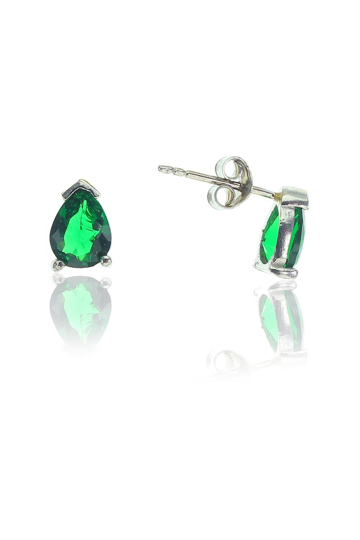 Mini yeşil damla küpe SGTL8441