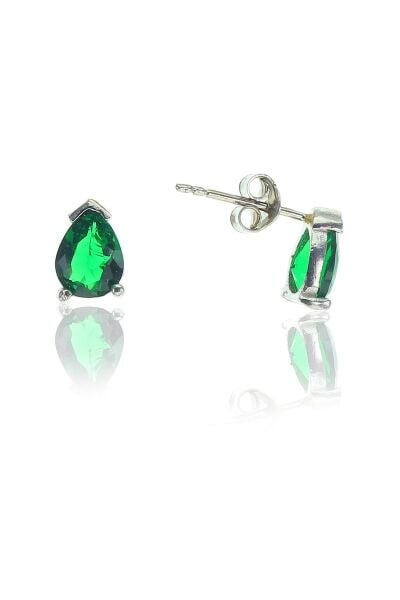 Mini yeşil damla küpe SGTL8441