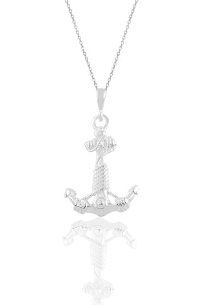 Gümüş denizci çapa modeli kolye SGTL11213RODAJ